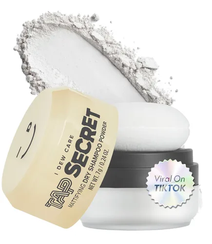 I DEW CARE Tap Secret Champú Seco en Polvo con Biotina - Tap Secret Original | Fortalecedor y Voluminizador, Recargable, Tamaño de Viaje, Sin