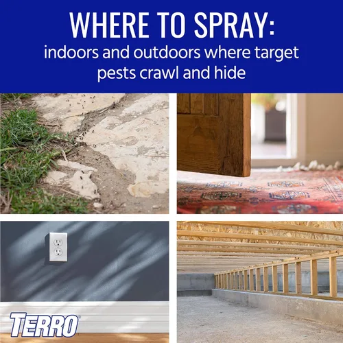 Miniatura 6 de Terro aerosol para matar hormigas de 16 oz T2302-2 aerosol para matar arañas - 2 botellas en aerosol, Paquete de 1