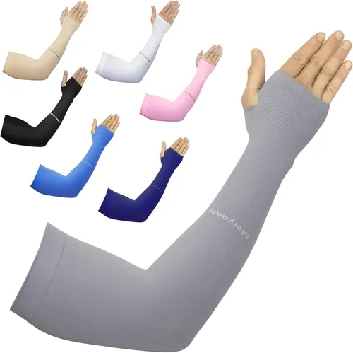 Mangas de brazo para hombres y mujeres de trabajo, 1 par de protección solar UV UPF manga larga tatuaje cubre mangas para cubrir las mangas de los