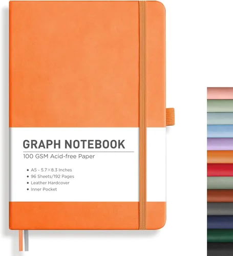 Miniatura 47 de RETTACY Cuaderno rayado, 192 páginas numeradas, tamaño A5 mediano (5.7 x 8.3 pulgadas), para hombres y mujeres, para hacer notas, escritura, trabajo