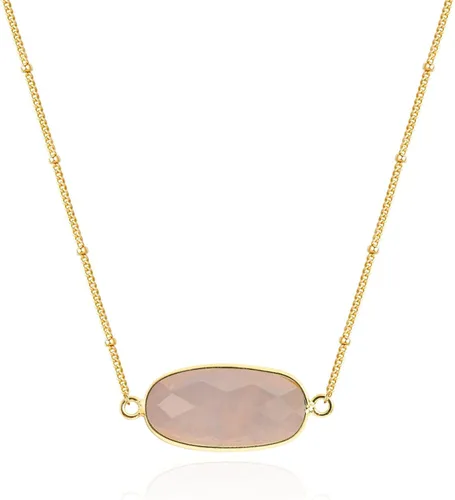 Angelstones Collar con colgante de piedras preciosas naturales, collares de cristal curativo chapados en oro de 14 quilates para mujer