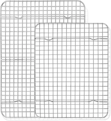 Miniatura 11 de TeamFar Rejilla de Enfriamiento, Paquete de 2 Rejillas de Acero Inoxidable para Hornear para Cocinar, Asar, Asar a la Parrilla, Secar, 11.75'' x 9