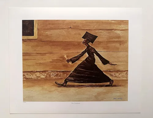 Miniatura 2 de Ernie Barnes Estampado Graduado de 14 x 18 pulgadas.