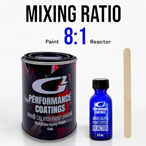 Miniatura 5 de G2 Sistema de juego de pintura para pinzas de freno de alta temperatura amarillo G2161