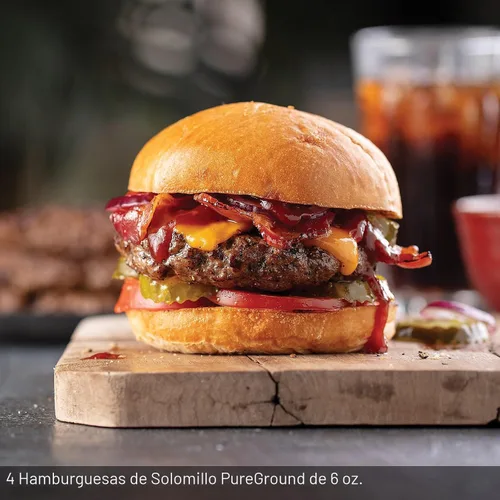 Miniatura 4 de Omaha Steaks PureGround® Burger Flight, 24 Artículos: 8 Hamburguesas Smash, 4 Filets Mignons, 4 Solomillos, 4 Porterhouse, 4 Tiras de Nueva York