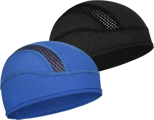 Miniatura 44 de Gorro con forro para casco de calavera, malla de enfriamiento para hombres y mujeres, se adapta debajo de los cascos