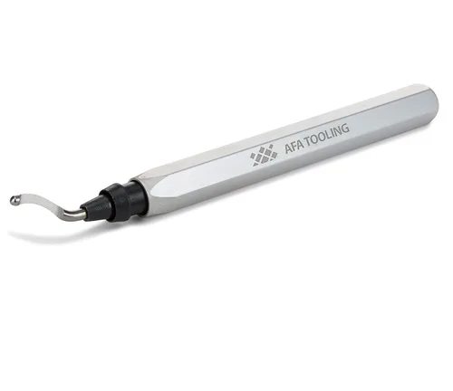 Miniatura 8 de AFA Tooling - Herramienta de desbarbado con 11 cuchillas giratorias de acero de alta velocidad M2 - Funciona en metal, resina, tubos de PVC, cobre