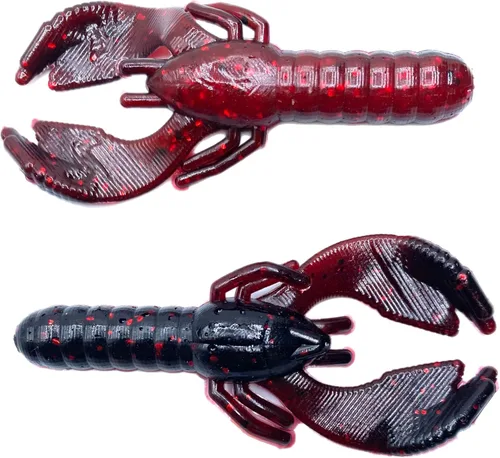 Miniatura 12 de Phat Pak Baits - Beasty Bug Jr Ned Rig Craw Finesse Bass Señuelo de pesca de plástico suave 20ct 2.8" Paquete de variedades