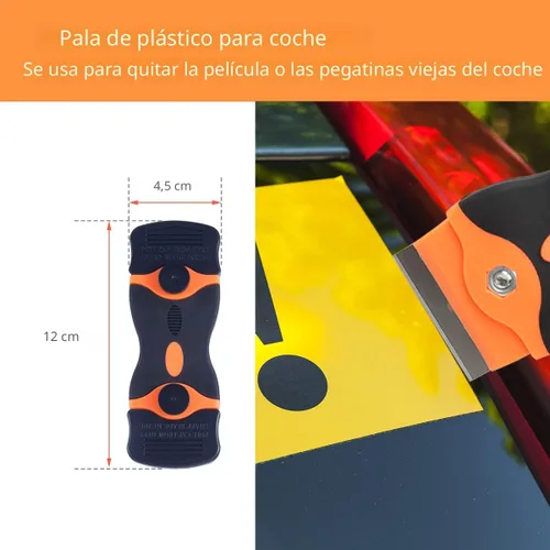 Miniatura 6 de Luxiv Kit de herramientas de aplicación de tinte de ventana de automóvil, 9 piezas de película protectora de vidrio para vehículos, herramienta