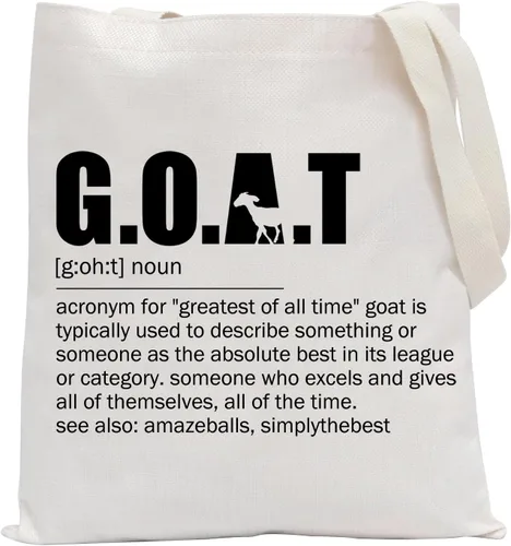Miniatura 9 de POFULL Regalos para personas especiales, regalo inspirador para cabras, Bolsa de cosméticos G.O.A.T