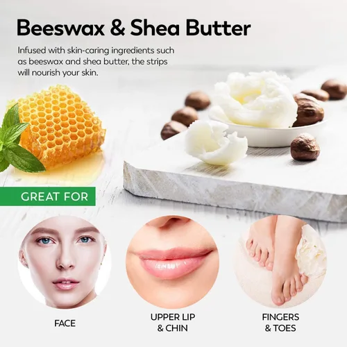 Miniatura 4 de ShineMore Tiras de Cera Facial para Depilación - Hipoalergénica para Todos los Tipos de Piel - Suave y de Acción Rápida para Rostro, Cejas, Labio