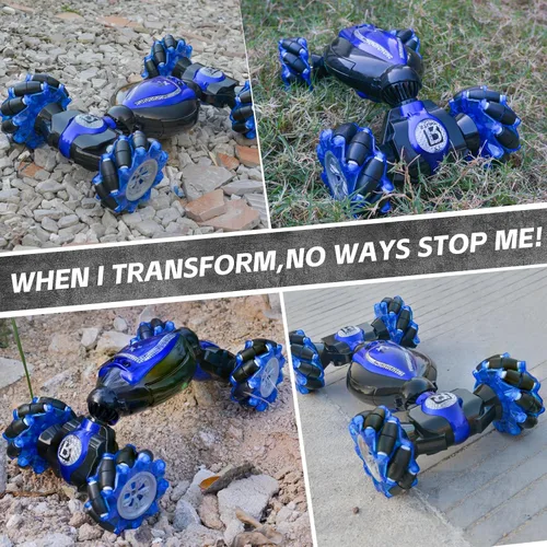 Miniatura 4 de Auto a control remoto para niños de 8 a 12 años, auto RC con control de movimiento por gestos y mano, giros de 360° y acrobacias a la deriva, 4WD
