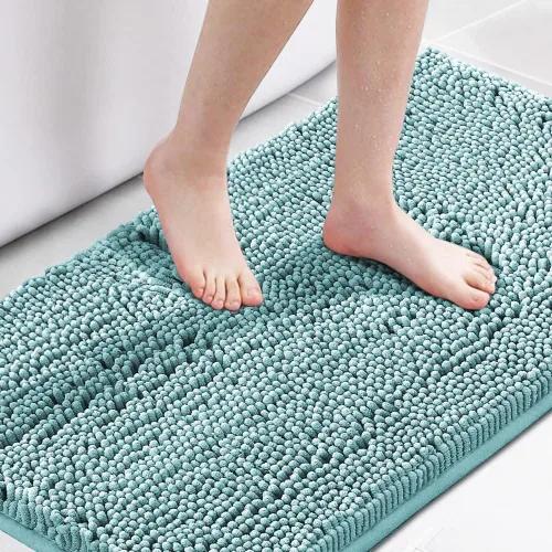 Miniatura 27 de H.VERSAILTEX Alfombra de Baño Alfombra de Baño Alfombras de Baño para Baño Antideslizante Alfombras de Baño Extra Gruesa de Chenilla Alfombra 17" x