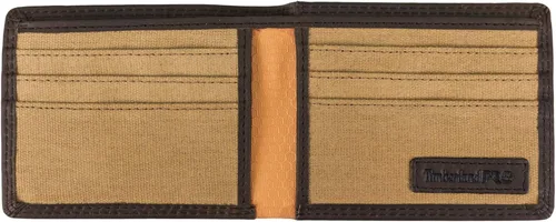 Miniatura 2 de Timberland PRO Billetera plegable RFID de cuero delgado para hombre con ventana trasera de identificación
