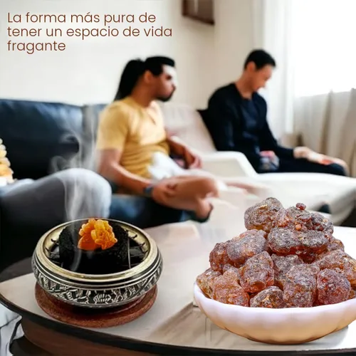 Miniatura 5 de Resina de mirra de alta calidad, resina de incienso somalí 100% natural para meditación, relajación, rituales espirituales, fragancia para el hogar