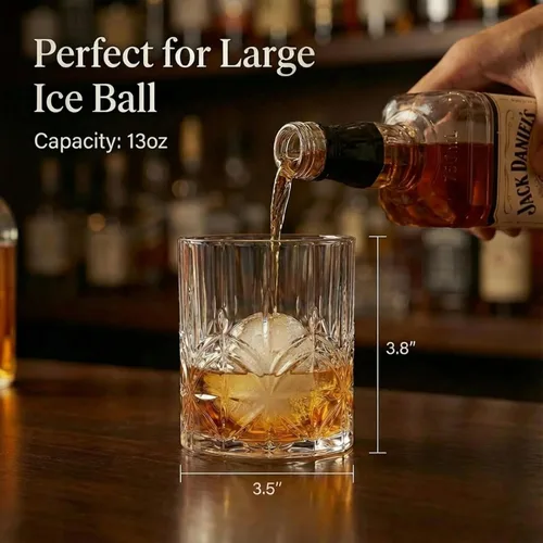 Miniatura 4 de BELLAFORTE Juego de 4 vasos de whisky de plástico Tritan de 13 onzas, vasos de vino irrompibles de corte de cristal inastillables para cócteles
