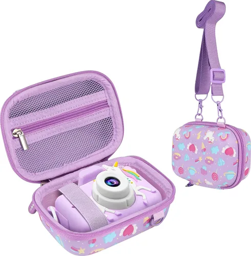Miniatura 8 de Leayjeen Funda para cámara para niños compatible con OUTUVAS/Goopow/Mgaolo/HOOMOON/Juguetes de cámara para niños y videocámara digital para niños