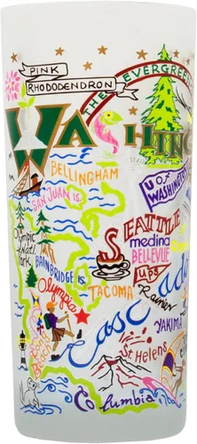 Miniatura 16 de Catstudio Vaso para beber, vaso de vidrio esmerilado Nevada para cocina, vasos para beber, vaso de 15 onzas apto para lavavajillas, para amantes