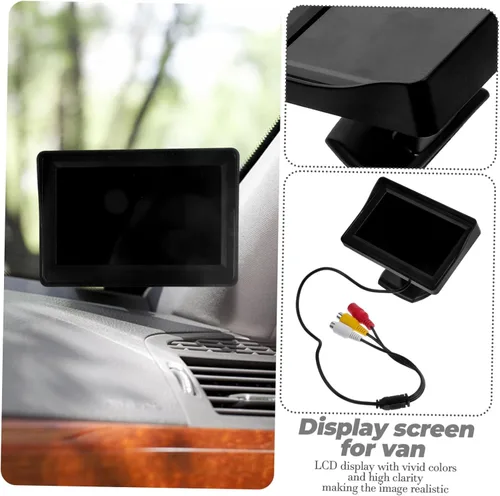 Miniatura 9 de 1 Unidades Monitor de coche Dash Cam cámara de respaldo Mini Monitor estéreo Dashcam cámara de marcha atrás Cámara de visualización de cámaras