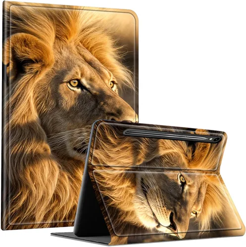 Miniatura 56 de Slim Case for Samsung Galaxy Tab S10 Lite / S10 FE / S9 FE 10.9" & Galaxy Tab S9 11", Multi-Angle Stand PU Leather Smart Folio Cover with Soft TPU