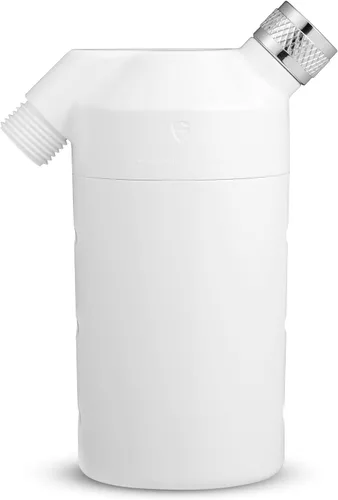 Filtro de agua Legionela seguro en línea para ducha de pared Filtro de cabezal de ducha eliminado 99.99999% de sustancias nocivas SS-882Max (blanco)