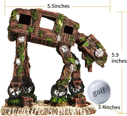 Miniatura 5 de Decoraciones de pecera, diseño múltiple opcional, adorno de acuario de resina, cueva creativa de pez Betta para decoraciones de acuario, barril