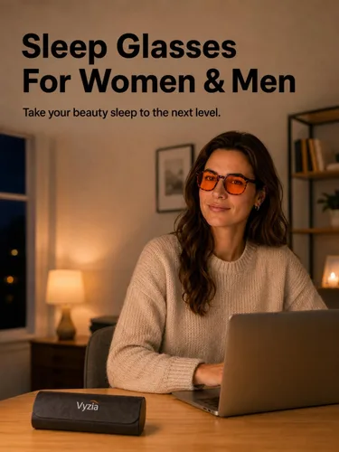 Miniatura 6 de Vyzia Lentes de bloqueo de luz azul para uso en computadora, juegos, lectura nocturna, mejoran el sueño, reducen la fatiga ocular, antirreflejos