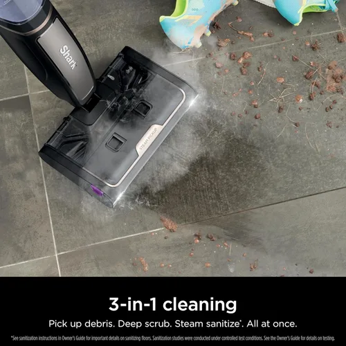 Miniatura 2 de Shark Steam Pickup SD201 Trapeador ligero de vapor 3 en 1, recoge residuos, con limpieza profunda, desinfecta con vapor, todo a la vez, para pisos