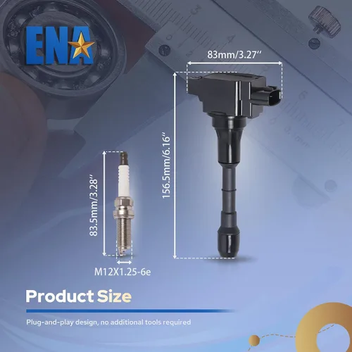 Miniatura 6 de ENA Juego de 6 bobinas de encendido y bujías iridio platino 3.7 5.6 compatibles con Infiniti Nissan 370Z FX37 G37 M37 Q40 Q50 Q60 Q70 QX70 3.7L 5.6L
