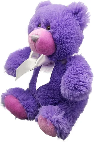 Miniatura 3 de Anico Oso de peluche morado de 8 pulgadas, oso pequeño de felpa morada, lindo oso de peluche para regalos y mucho más