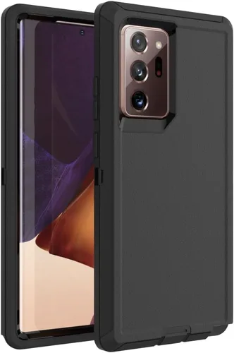 Miniatura 15 de Funda para Galaxy S21, Funda Resistente de Grado Militar Resistente a los Golpes y a Prueba de Caídas para Samsung Galaxy S21, Negro+Naranja Negro