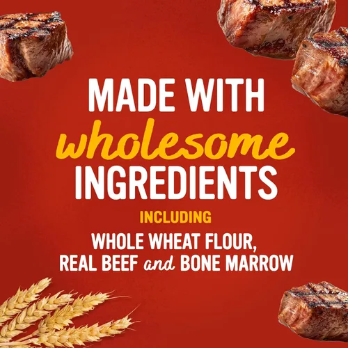 Miniatura 3 de Blue Dog Bakery MarrowBakes Snacks Golosinas pequeñas y crujientes con sabor a carne Golosinas naturales saludables para perros, 12 onzas