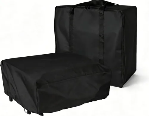 Miniatura 10 de Bolsa de transporte de 17 pulgadas y cubierta para parrilla Blackstone de 17 pulgadas con capucha, cubierta de poliéster 600D resistente, piezas