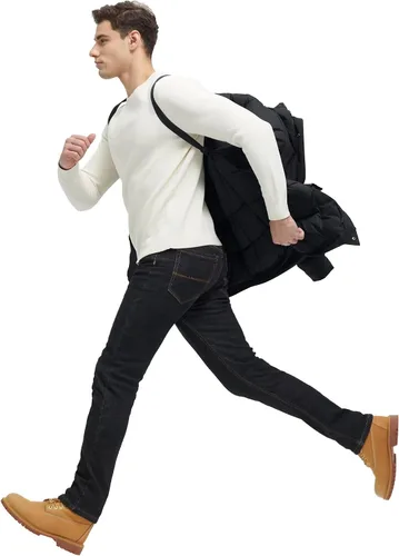 Miniatura 2 de Chaquetas largas de invierno para hombre, parka impermeable de dos piezas con capucha, abrigos cálidos de nieve con capucha