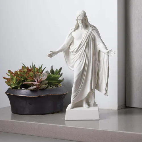 Miniatura 6 de Libro de Deseret – BELOSOL – Estatua de Cristo – Decoración cristiana – Estatua de Jesús – Decoración para el hogar – Escultura inspiradora – Vida