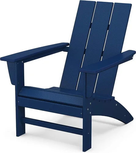 Miniatura 16 de Silla moderna tipo AD420SR de Adirondack de Polywood, Rojo atardecer, construcción duradera de polietileno de alta densidad, fácil montaje, Rojo