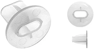 Paquete de 3 bujes de alimentación coaxial RG6 de pared transparente, 1 paquete de 7/16 pulgadas, cable de buje de alimentación de un solo enchufe a
