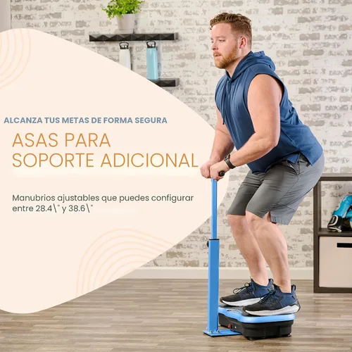Miniatura 4 de Lifepro TrimLite Vibration Plate with Handle — Vibration Plate Exercise Machine with 99 Speed Levels, Bluetooth & Magnetic Acupoints — Whole Body