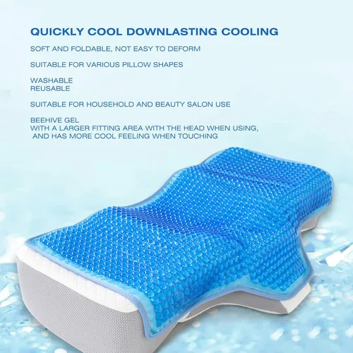 Miniatura 3 de Sonew Almohadilla de enfriamiento de almohada, almohada refrescante de colmena refrescante para salón en casa, ideal para sofocos, sudores nocturnos
