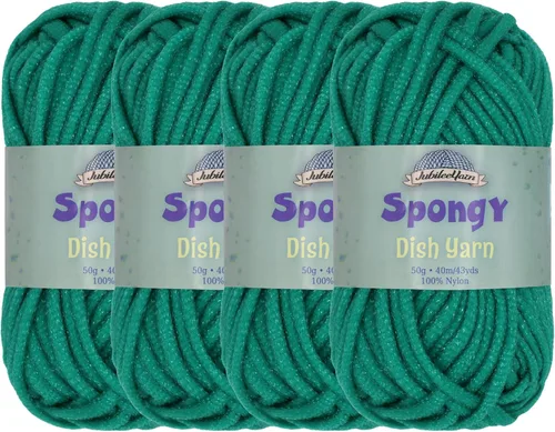 JubileeYarn - Ovillo de lana esponjosa, 1.76 oz/madeja de nailon grueso, algas marinas, 4 madejas 07 Algas