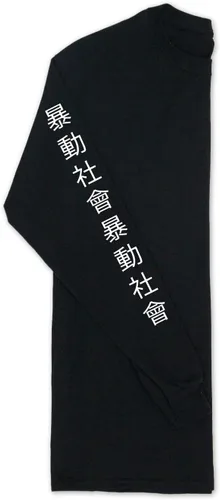 Miniatura 6 de Riot Society - Playera estampada de manga larga con bordado a la moda para hombre