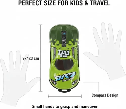 Miniatura 3 de 8 autos de juguete de carreras de tracción hacia atrás, autos de metal para saltar a troquel para niños de 3 a 6 años, no necesitan baterías, auto