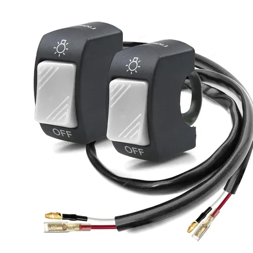 Miniatura 12 de 1 pieza de interruptor de manillar de motocicleta, botón de encendido y apagado, parte de ajuste para luz de motocicleta LED U5 U7 U2, interruptor