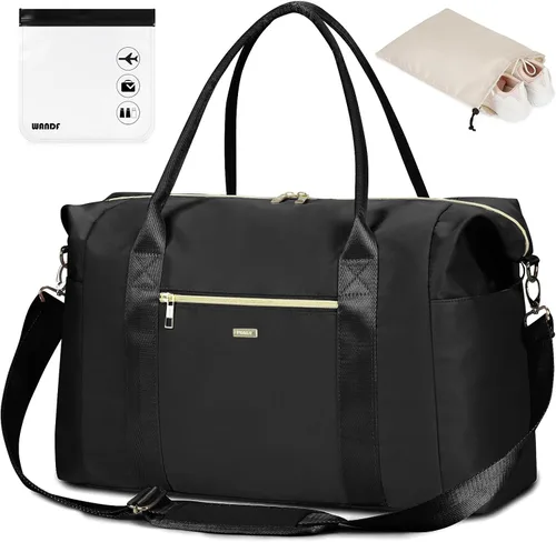WANDF For Spirit Airlines - Bolsa de viaje de 18 x 14 x 8 pulgadas, con aprobación por la TSA y bolsa de zapatos, bolsa de fin de semana, equipaje