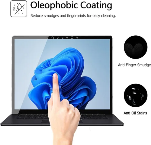 Miniatura 6 de Megoo Protector de pantalla para laptop Microsoft Surface de 13.5 pulgadas, vidrio templado, fácil instalación, pantalla ultra clara