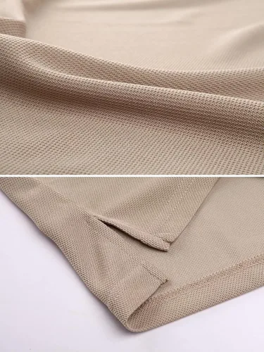 Miniatura 5 de MAGCOMSEN Camisas polo para hombre, 3 botones, secado rápido, manga larga, tácticas, camisa de golf