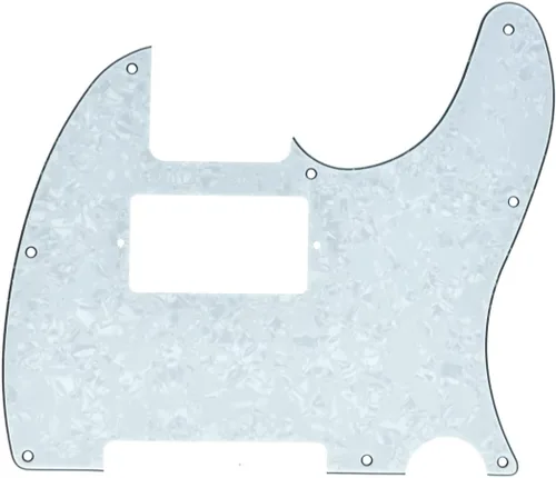 KAISH - Golpeador de 8 agujeros para guitarra Tele Humbucker, golpeador TL para Telecaster/Tele de EE. UU./México, perla blanca