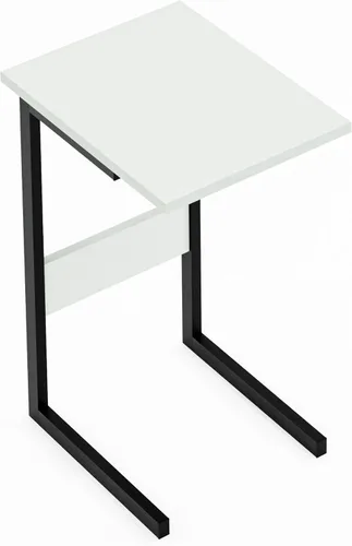 Miniatura 7 de Mesa auxiliar estrecha en forma de C para sala de estar, deslizarse debajo del sofá, marco de metal ligero, mesa auxiliar para sofá, bandeja de TV