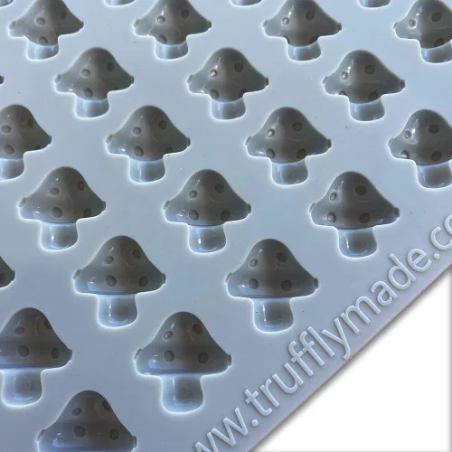 Miniatura 3 de Truffly Made Molde de silicona de caramelo de hongos 80 para trufas de chocolate, gelatinas, dulces y comestibles