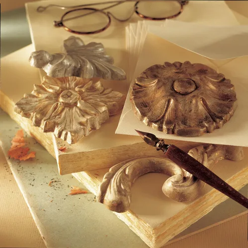 Miniatura 6 de Pebeo Cera dorada – Pasta dorada metálica, cera antigua para muebles, yeso, vidrio, papel, metal y más, suministros de arte y manualidades, tarro